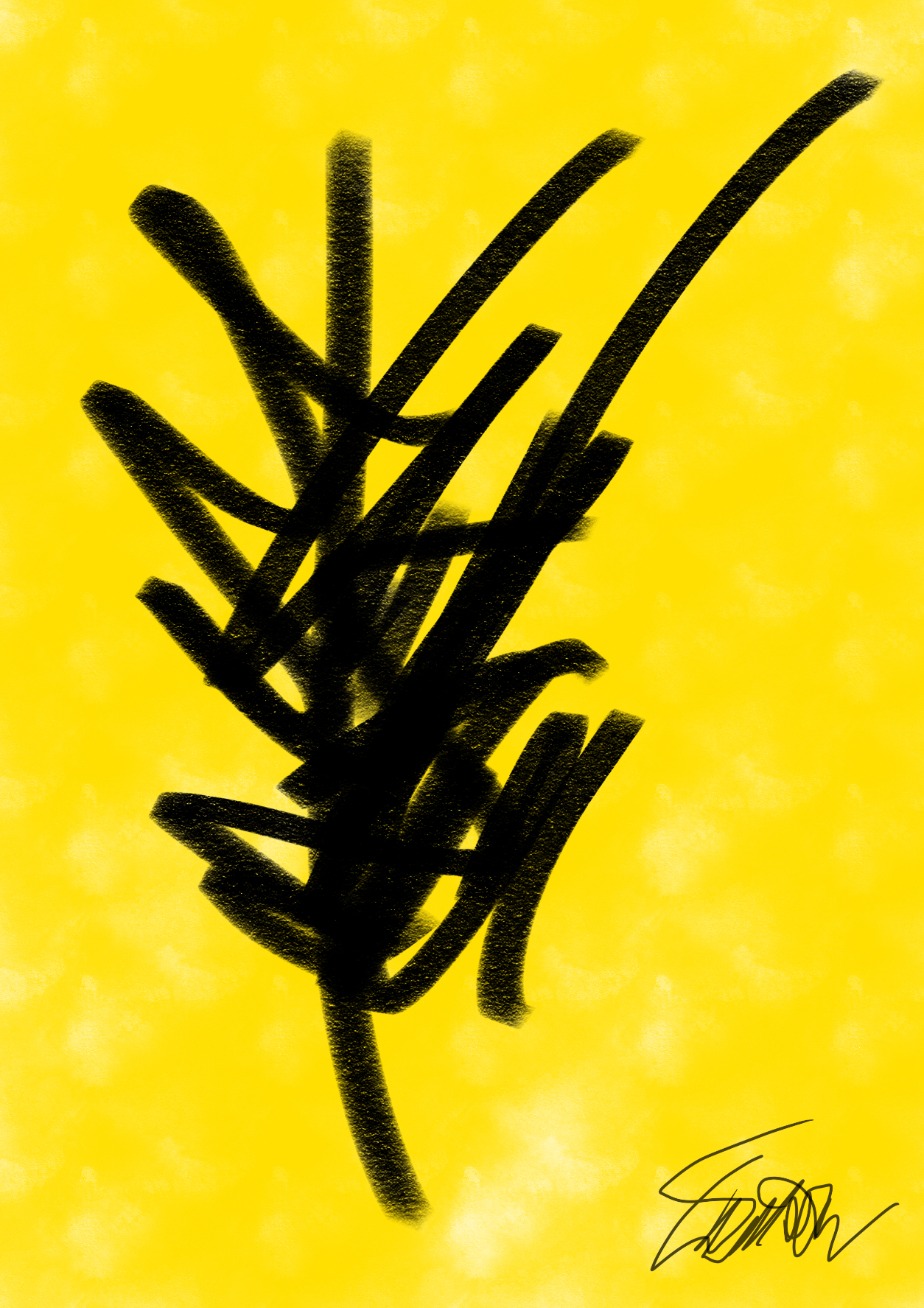 Œuvre d'art abstraite